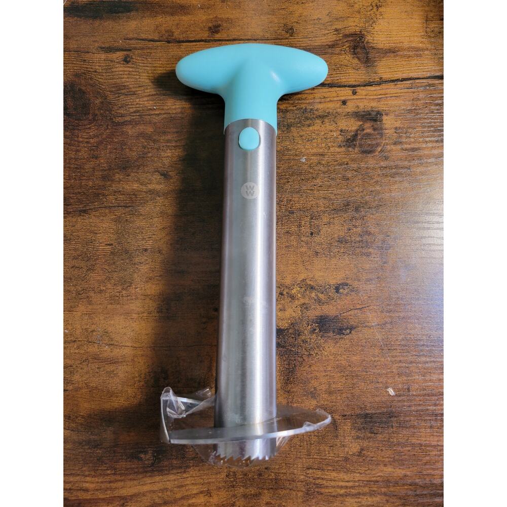 Weight Watches (WW) 5203 Green/Silver Stainless Steel Pineapple Corer/Slicer